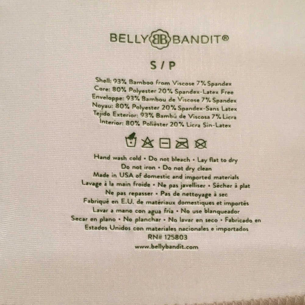 Belly Bandit Bamboo Wrap - Size Small